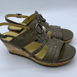 Bussola Marseille Wedge Snake Sandals